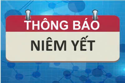thông báo niêm yết việc tiếp nhận công chứng văn bản phân chia di sản thừa kế (Người để lại di sản: bà Hoàng Thị Mai Linh)